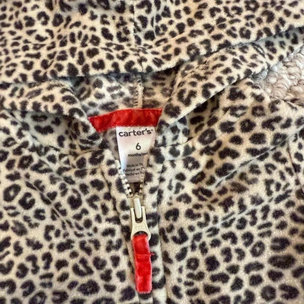 Carters Girls Cheetah 3pcs Outfit‎ Set Size 6 Months